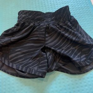 zebra print lululemon shorts